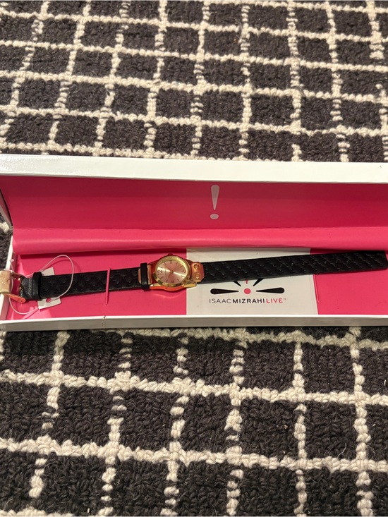 Isaac Mizrahi Accessories - NIB!! Issac Mizrahi Stainless Steel Black and Gold Women’s Wrist Watch